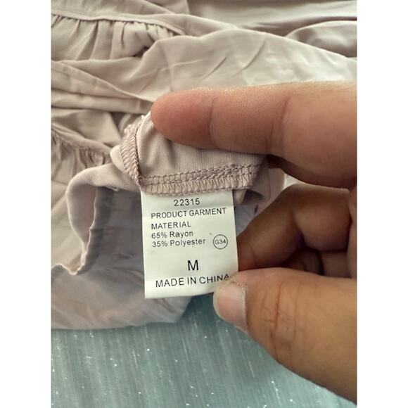 UNBRANDED PINK PEASANT DRESS SIZE MEDIUM - Picture 4 of 8